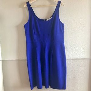 LOFT NEW Fit & Flare Dress Sleeveless Purp…